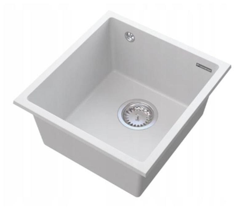 Graniteland Miniva Granite Sink White Undermount 385x410 mm 1208971452