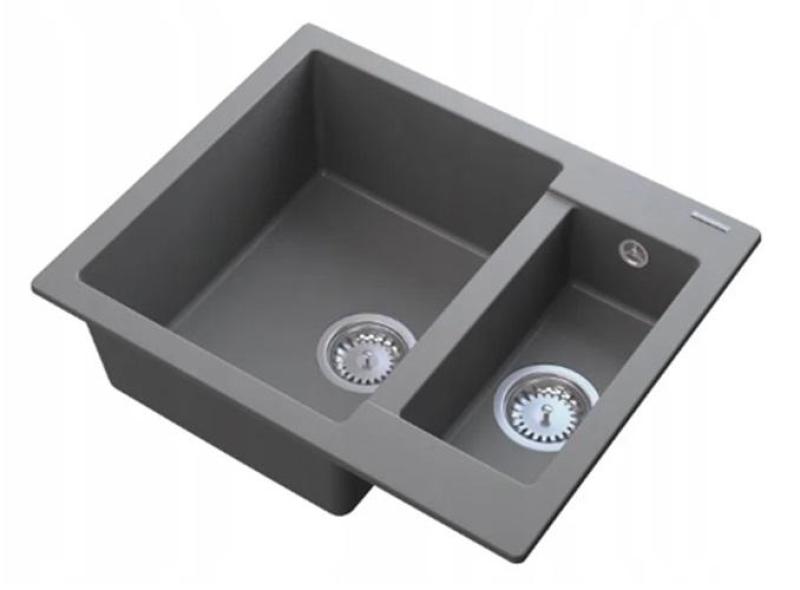 Graniteland Adda Granite Gray 1.5 Build-up Sink 600x495mm 1208971456