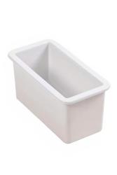 Ausmann Ceramic Ember Ceramic White Half Sink Top Mount and Undermount 174 x 400 mm with Gold Plug 1208971501