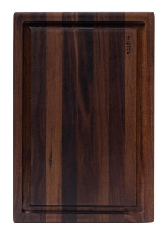 Woodsea Butcher Groove L - Walnut Wooden Cutting Board with juice groove 60x45 cm 1208971536
