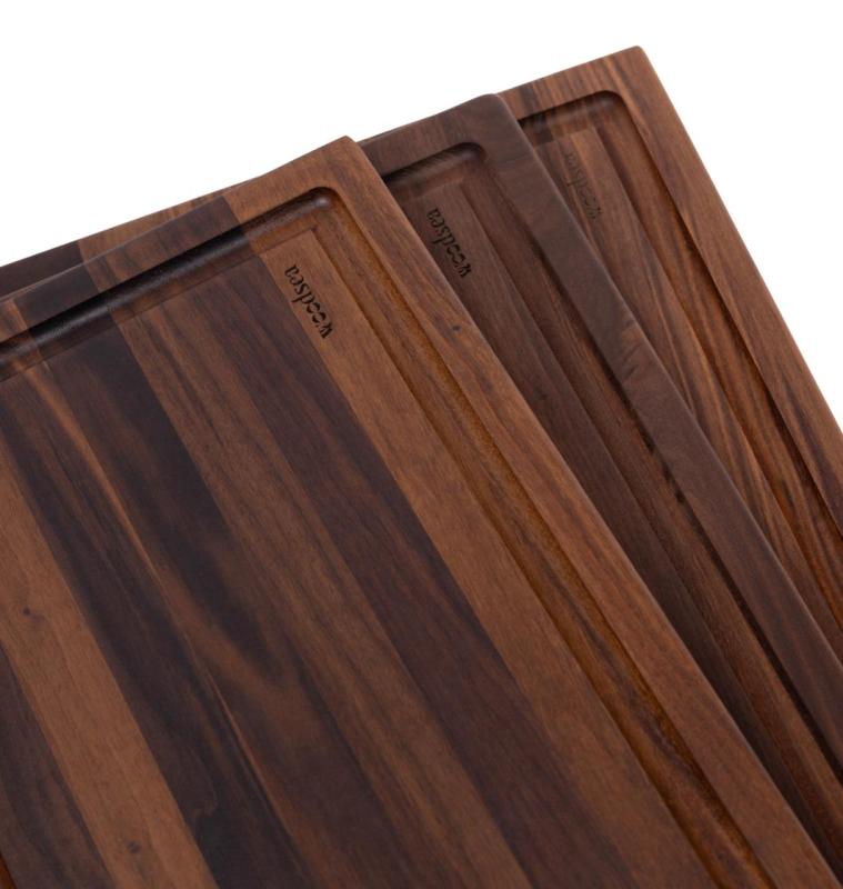 Woodsea Butcher Groove L - Walnut Wooden Cutting Board with juice groove 60x45 cm 1208971536