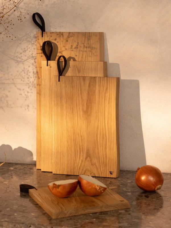 Woodsea Chop-Chop Oak M - Oak Cutting Board 35x24cm with Leather Handle 1208971540