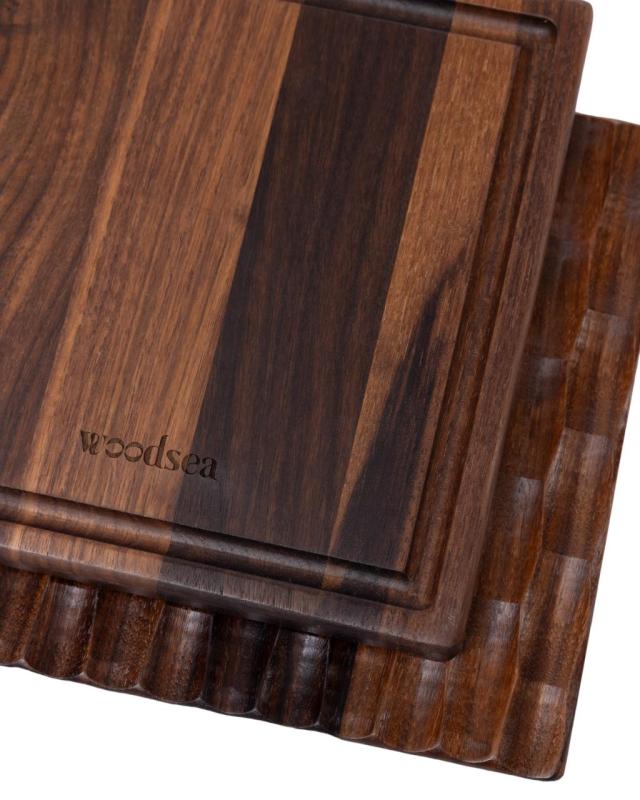 Woodsea Dunes Walnut M - Walnut Wood Dunes Cutting Board 34x26 cm 1208971548