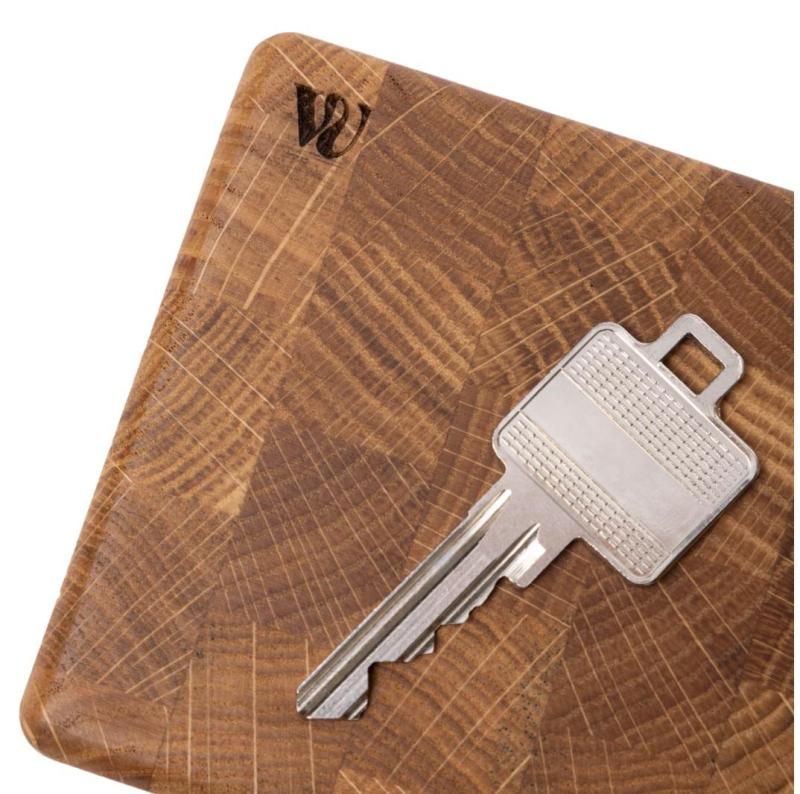 Woodsea End Grain Oak - Oak Key Holder 9x9 cm 1208971600