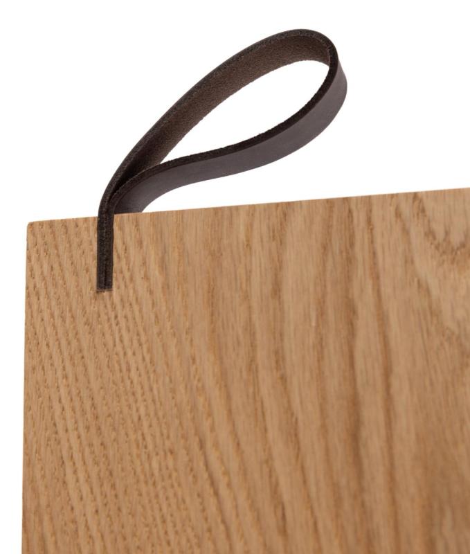 Woodsea Serving L - Oak Serving Board 70x17 cm with leather handle 1208971616