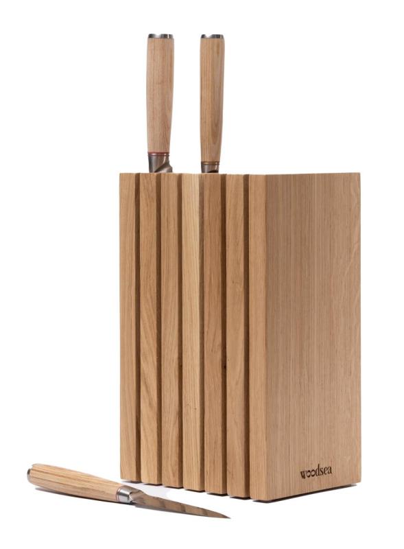 Woodsea Block Oak S - Oak Knife Holder Block 13x8 cm 1208971617