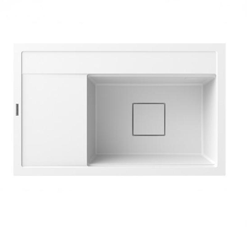 Graniteland Seta Granite White Built-in Sink 80x50 cm 1208971618