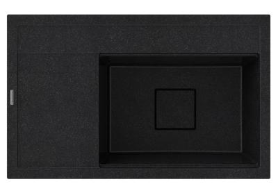 Graniteland Seta Granite black bluestone Hardstone Built-in sink 80x50 cm 1208971619