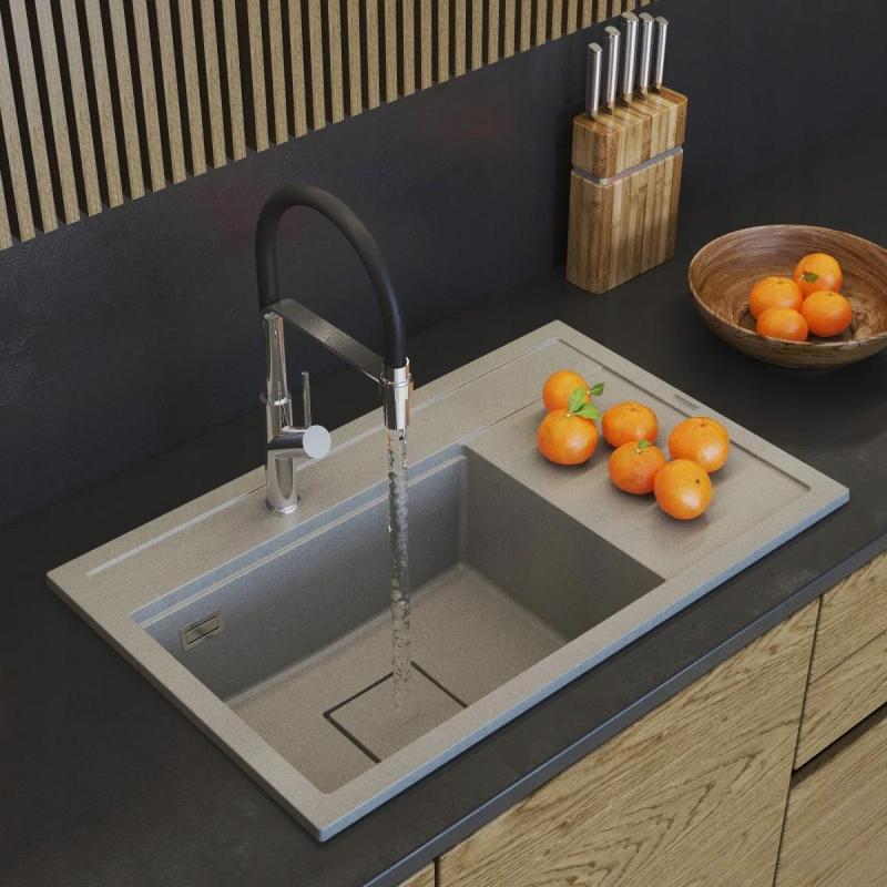 Graniteland Seta Granite Beige Sand Built-in Sink 80x50 cm1208971620