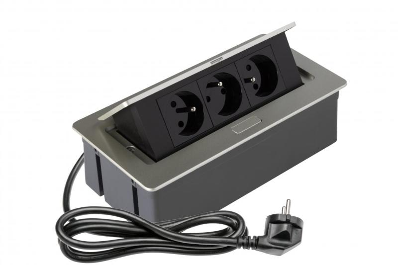 SOFT pull-out power socket, power cable 1,5m