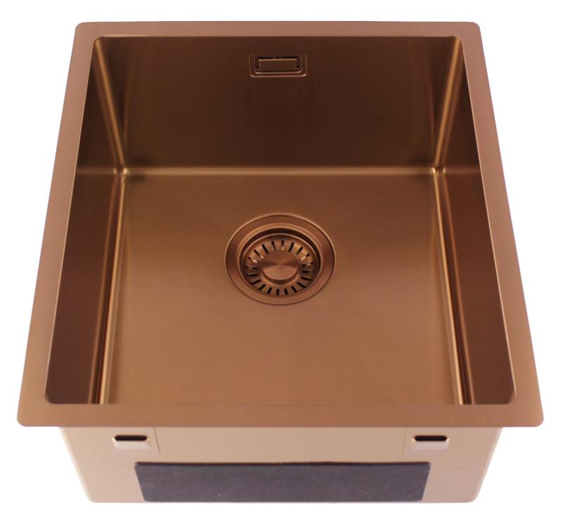 Pure.Sink Luxion Copper sink 36x40 cm undermount, flush mount, and surface mount PLX3640-62