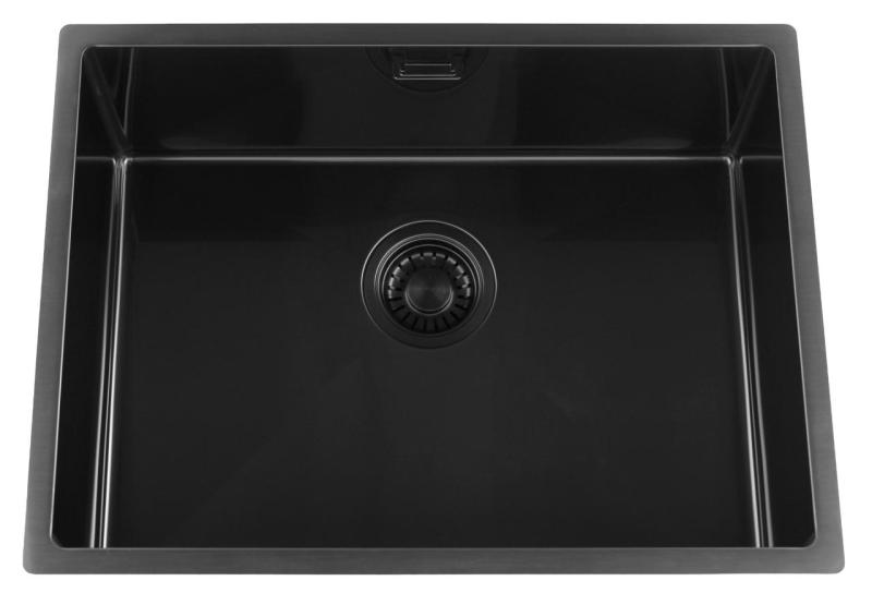 Pure.Sink Luxion PVD Black sink 55x40 cm undermount, flush mount, and top mount PLX5540-63