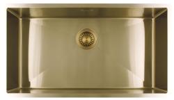 Pure.Sink Luxion Large gold sink 74x40 cm undermount, flush mount, and surface mount PLX7440-60