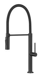 Pure.Sink Luxion Matte Black professional kitchen faucet with flexible spout and 2 spray modes PLXFLEX-10