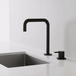 Pure.Sink Luxion 2-hole Matte Black kitchen faucet with U spout PLX2HU-10