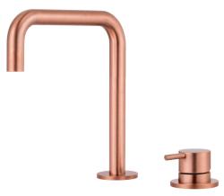 Pure.Sink Luxion 2-hole brass kitchen faucet with U-shaped spout PLX2HU-62