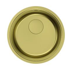 Pure.Sink Rondo Gold Round Sink – Under-mount, Under-counter, and Over-mount, 37 cm RD375-Gold
