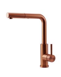 Pure.Sink Elite Steel Spark-S kitchen faucet PVD copper with pull-out spout PS8041-62