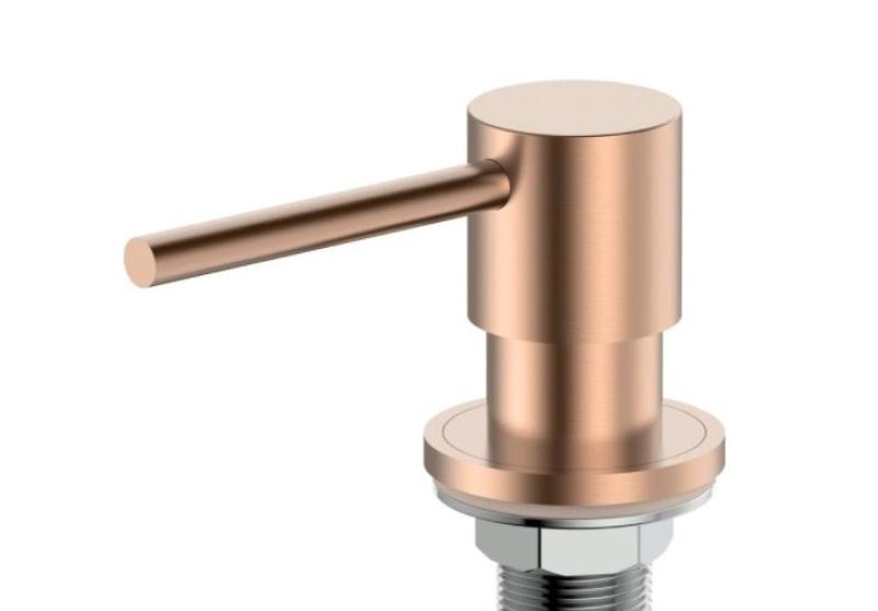 Pure.Sink Elite Steel Shine built-in Soap Dispenser PVD copper refillable from above PS9010-62