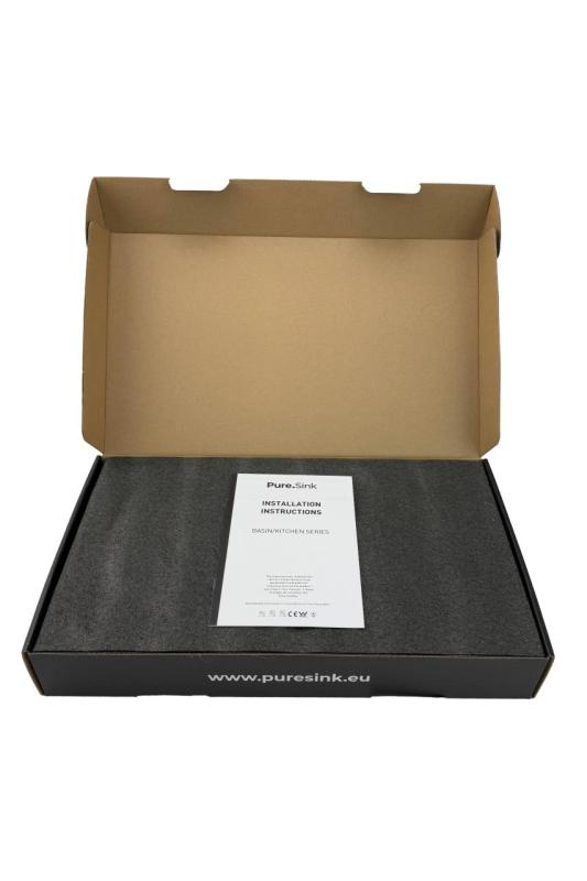 Pure.Sink Elite Steel Pulse-S kitchen faucet PVD copper with pull-out spout and spray mode PS8500-62