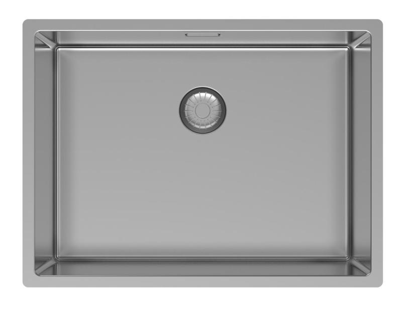 Pure.Sink Exclusivo Stainless steel sink 55x40 cm 10mm radius undermount, flush mount, and top mount PEX5540-02