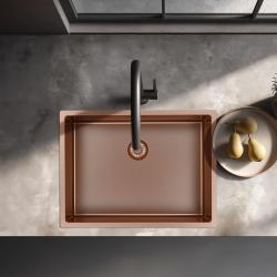 Pure.Sink Exclusivo Copper sink 55x40 cm 10mm radius undermount, flush mount, and top mount PEX5540-62