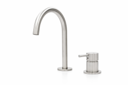 MURO TUA 2-hole sink faucet chrome with round spout 1208972104
