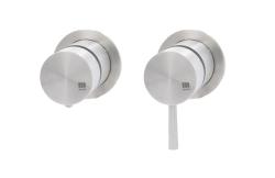 MURO TUA Built-in shower thermostat tap with 2 outlets, chrome M1.B32T.R.CR