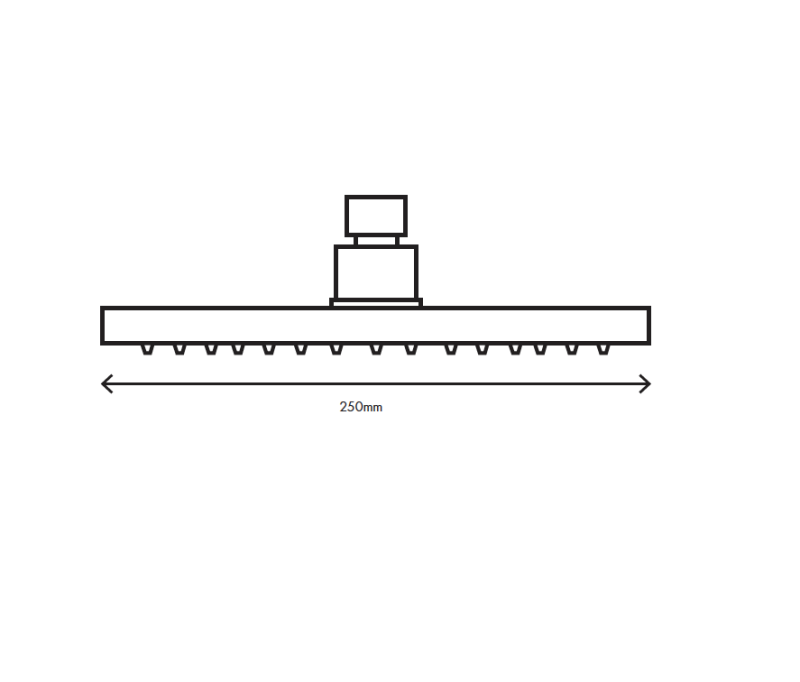 MURO TUA head shower 250mm Chrome M1.BA2.M.CR