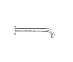 MURO TUA shower arm wall chrome M1.B34.S.CR