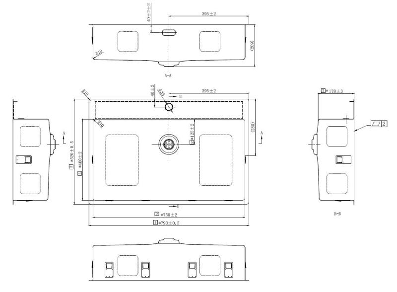 Pure.Sink Exclusivo Stainless Steel Large Sink 75x40cm Tapwing with Faucet Hole BB7540T-02