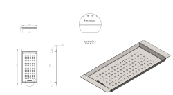 Massimo Accessory Insert Tray Black Matte 183x430x19mm