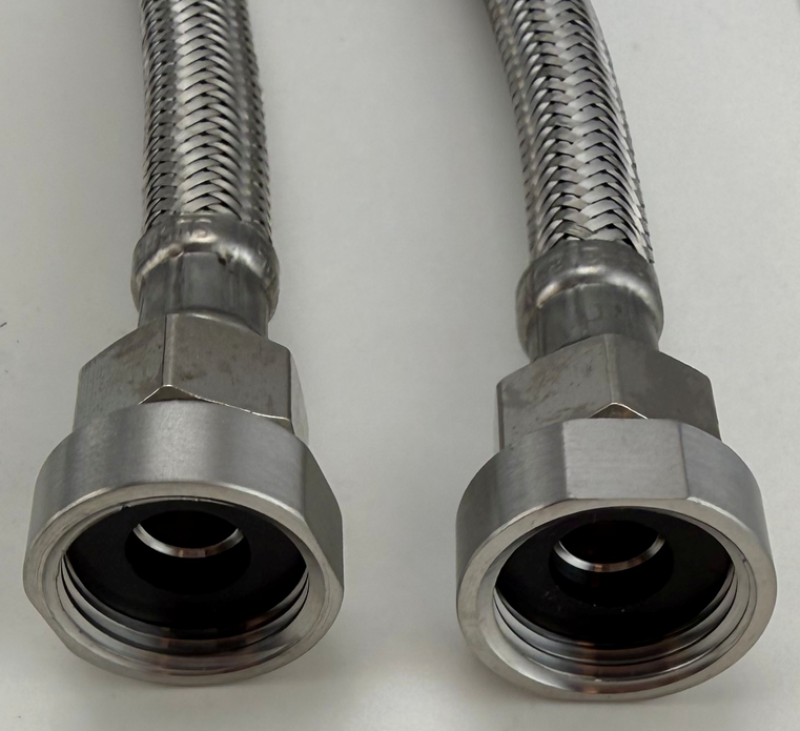 Pure.Sink Reducing nipple, stainless steel, from 3/8 external diameter (male) to 1/2 internal diameter (female). Set of 2 pieces PS3812-00