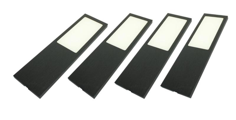 Indux Solin Kitchen Surface Mount Multi Tone LED Set 4 Spots x 3.6 W Black 1208972346