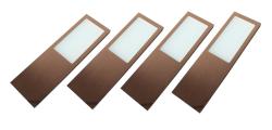 Indux Solin Kitchen Surface Mount Multi Tone LED Set 4 Spots x 3.6 W Copper 1208972350