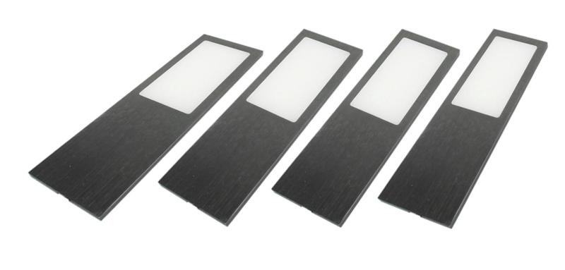 Indux Solin Kitchen Surface Mount Multi Tone LED Set 4 Spots x 3.6 W Gun metal 1208972354