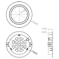 Indux Luma small built-in kitchen Multi Tone LED Spot Black 1208972381