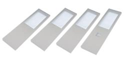 Indux Lino Kitchen Surface Mount LED Set 4 Spotlights 4W With Integrated Touch Dim Switch Aluminum 1208972396
