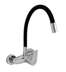 Aquanello Casa Wall-mounted Kitchen Faucet Chrome with High Flexible Spout CR-1301-CS