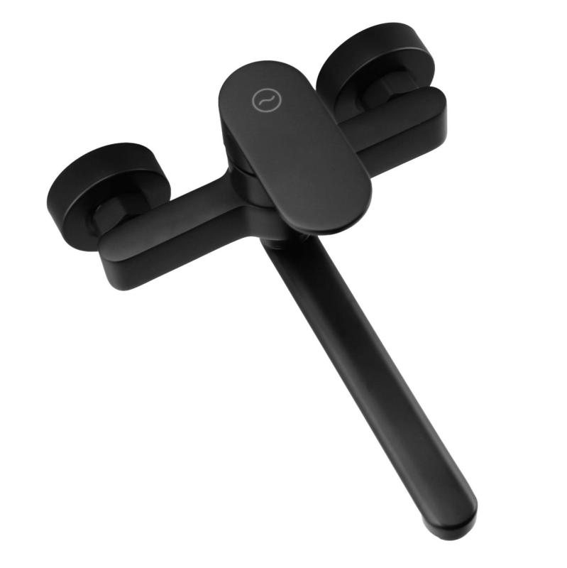 Aquanello Casa Single-lever Kitchen Wall Faucet Black with 20 cm spout BL-1420-CS