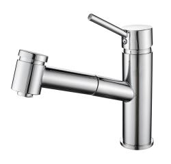 Aquanello Voss Kitchen mixer tap Chrome with pull-out spout and spray function CR-7200-VS
