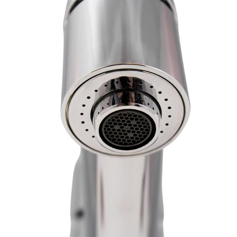 Aquanello Voss Kitchen mixer tap Chrome with pull-out spout and spray function CR-7200-VS