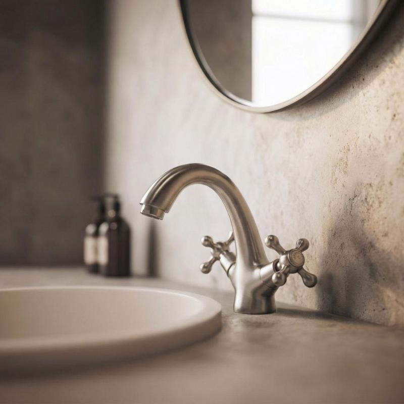 Aquanello Heritage Ascot Classic Nostalgic Stainless Steel Washbasin Mixer Tap NB-4101-HA