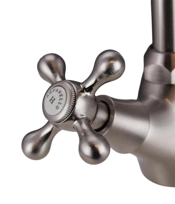 Aquanello Heritage Ascot Classic Kitchen Nostalgic Kitchen Faucet Stainless Steel NB-4004-HA