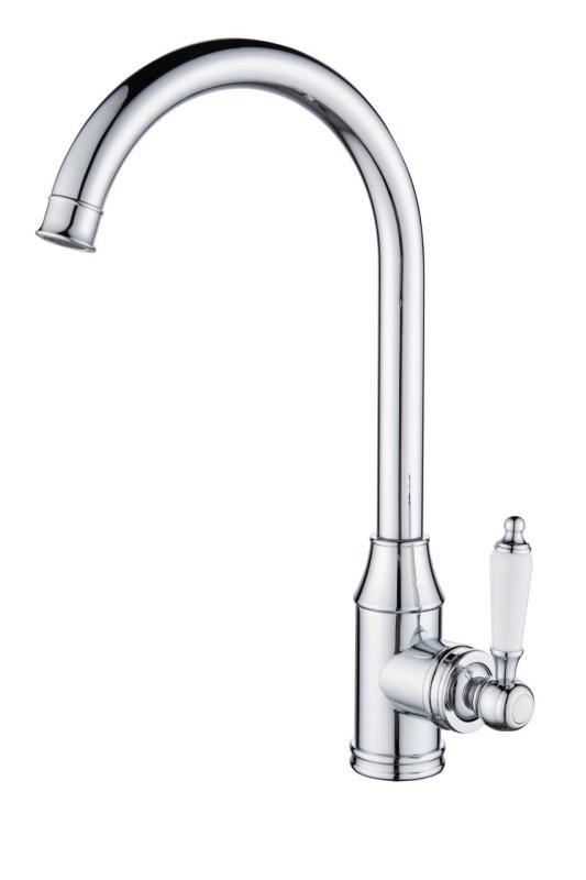 Aquanello Heritage Manor Classic Kitchen Nostalgic Kitchen Faucet Chrome CR-9001-HM