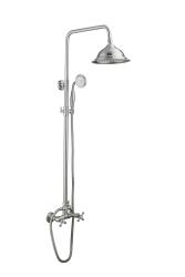 Aquanello Heritage Ascot Classic Shower Set Surface-Mounted Shower Column Stainless Steel NC-2003-HA