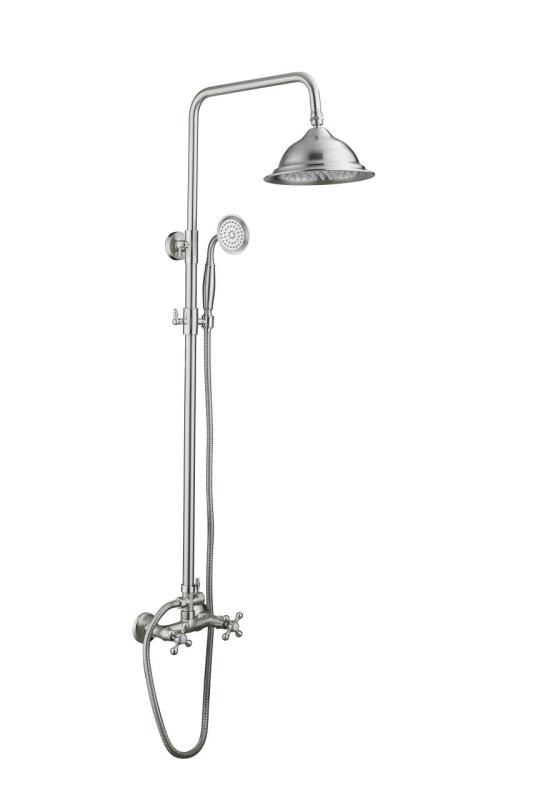 Aquanello Heritage Ascot Classic Shower Set Surface-Mounted Shower Column Stainless Steel NC-2003-HA