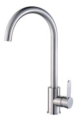 Aquanello Forma Solid Stainless Steel Single Lever Kitchen Mixer Tap Round Spout SS-1002-FM
