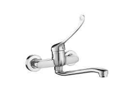 Aquanello Medic Kitchen Wall Faucet with Long Handle Chrome CR-1005-MD