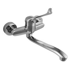 Aquanello Medic Kitchen Wall Faucet with Long Handle Chrome CR-1005-MD